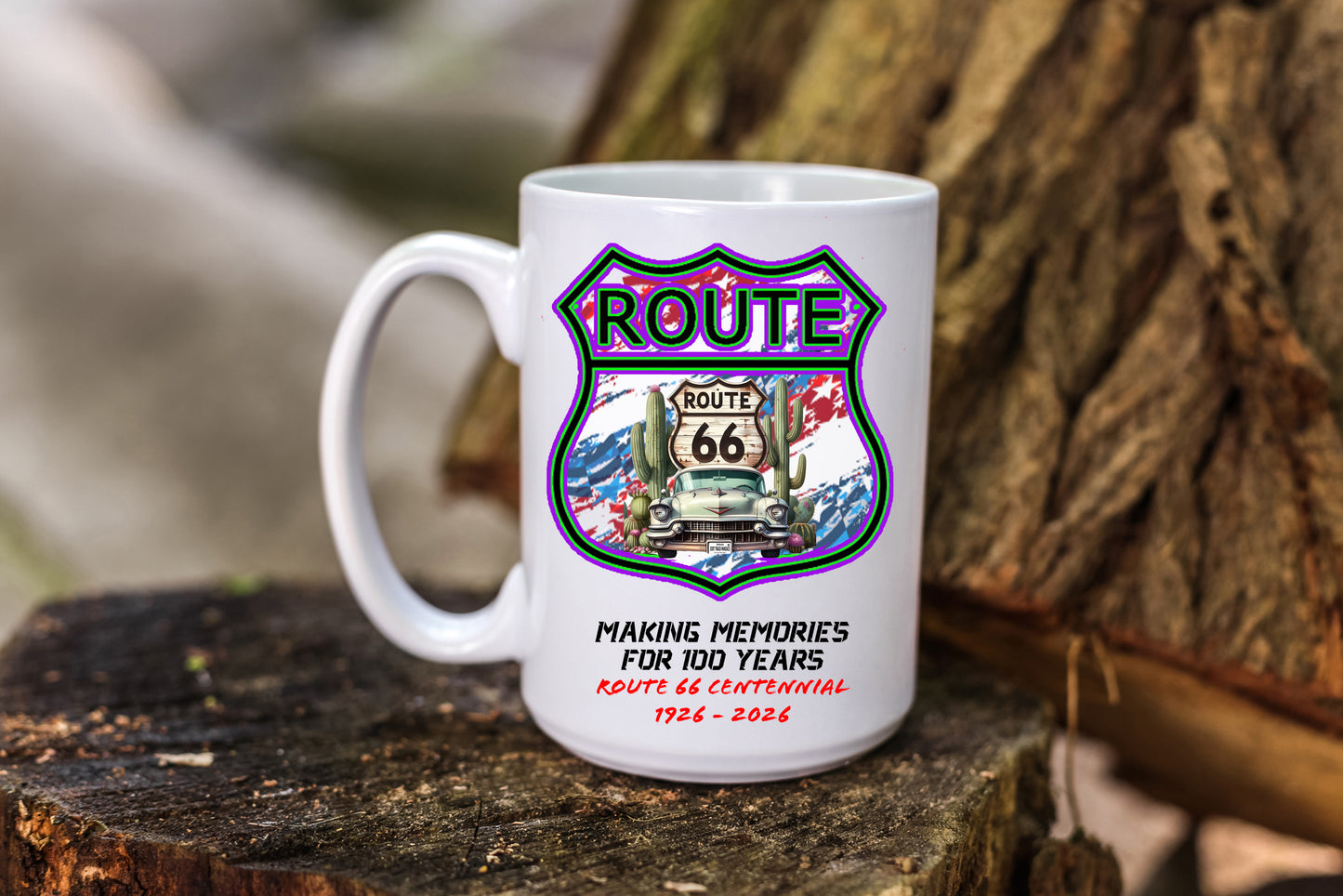 Coffee Mug Route 66 Design Celebrating Centennial in 2026