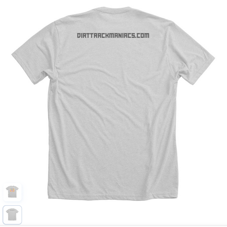 Dirt Track Racing T-Shirt with Winged Sprint Car My Happy Place #TSRT020