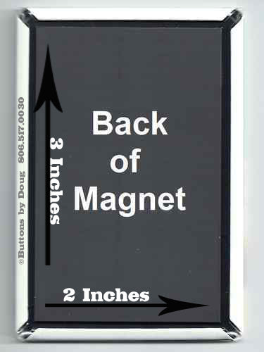 Fridge magnet featuring cactus and sunset at the Saguaro Natl. Park near Tucson, AZ