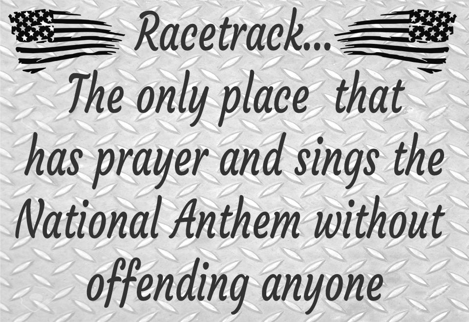 Dirt Track Maniacs Fridge Magnet with Dirt Track Quote.