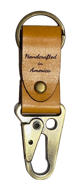 Texas Themed Leather Key Ring with Laser Engraved Graphics
