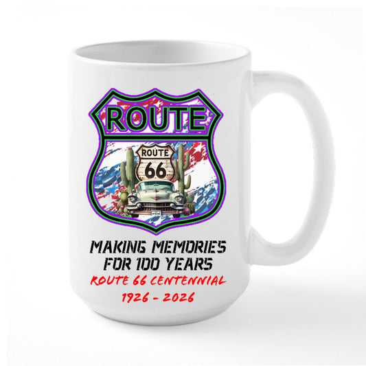 Coffee Mug Route 66 Design Celebrating Centennial in 2026