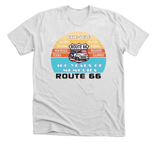 Route 66 T-Shirt Celebrating 100 Years of Memories of America's Highway