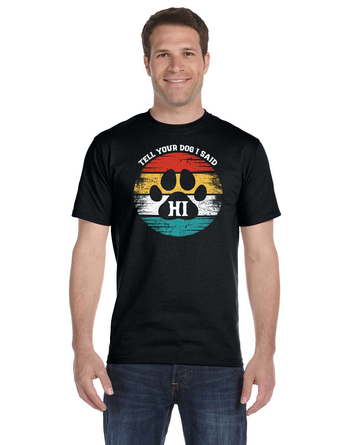 Humorous Quote and a Paw Print on T-Shirt