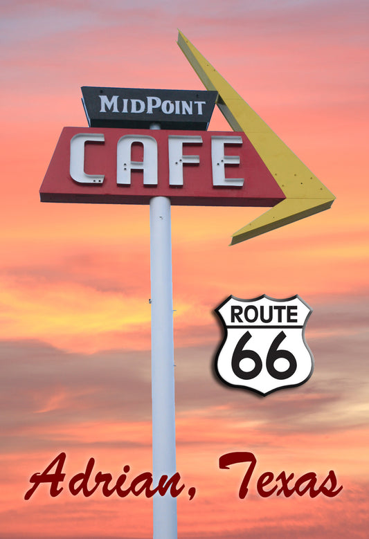 Route 66, Route 66 Magnet, Midpoint cafe, Route 66 Collectible,  @TXMG5085