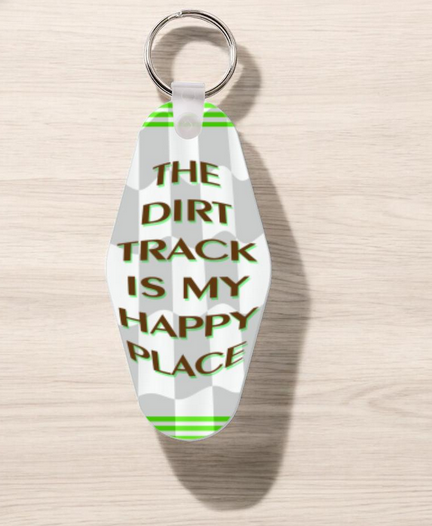 Dirt Track Maniacs Keyring Dye Sublimated With A Quote  #KRDS012E