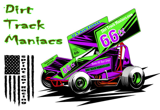 Dirt Track Maniacs Fridge Magnet