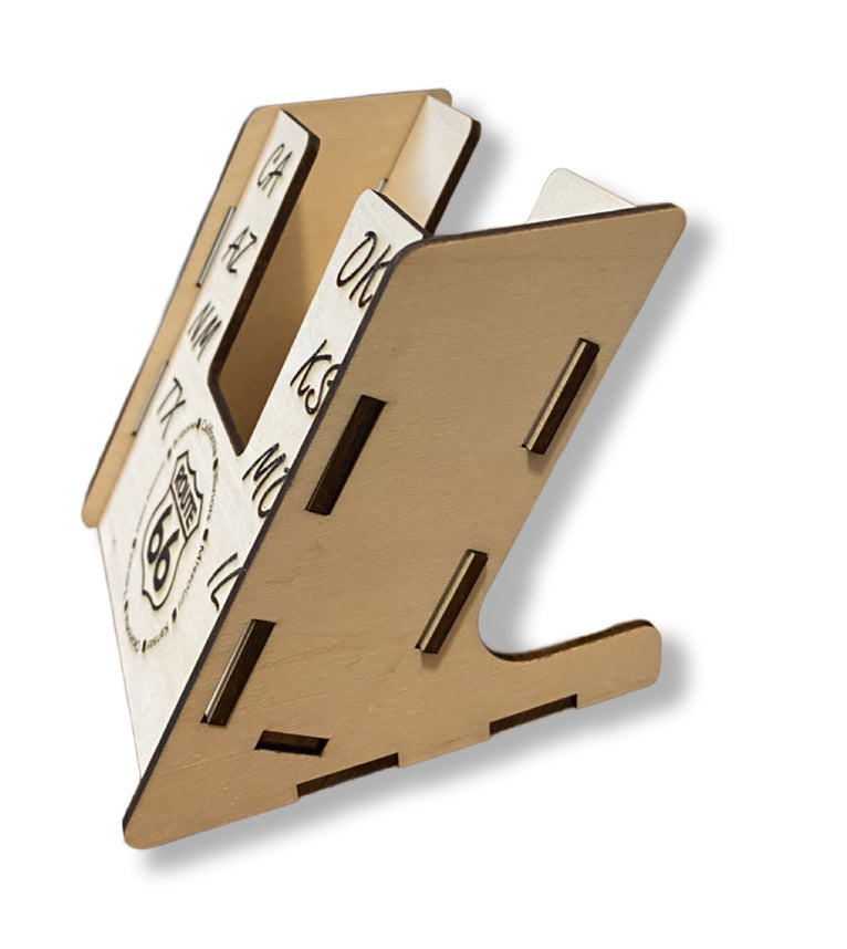 Cell Phone Caddy Note Pad Caddy Featuring a Dirt Track Late Model Design