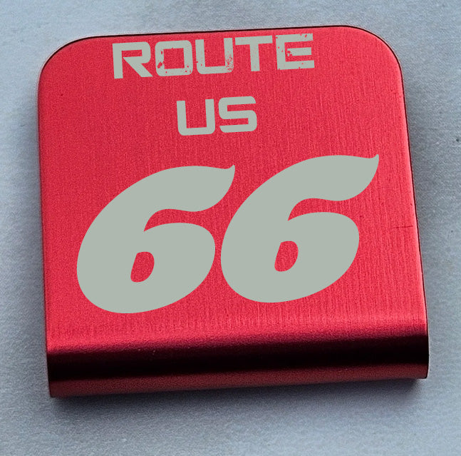 Cap Clip Featuring a Route US 66 Design  CC001