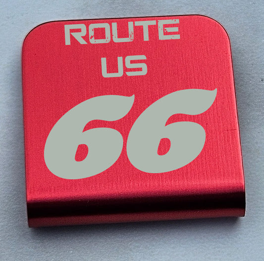 Cap Clip Featuring a Route US 66 Design  CC001