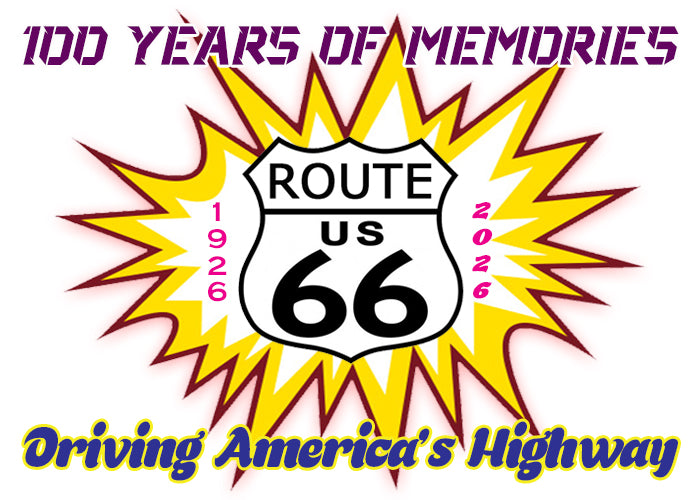 Route 66 Fridge Magnet Celebrating 100 Years of Route 66
