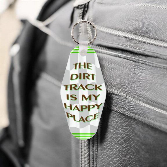 Dirt Track Maniacs Keyring Dye Sublimated With A Quote  #KRDS012E