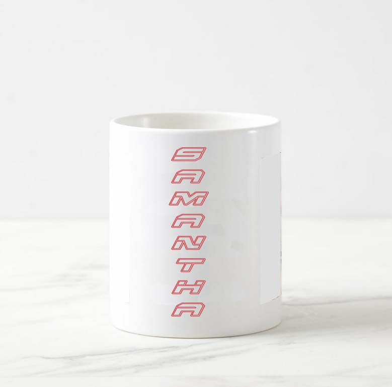 Personalized Coffee Mug With Late Model Dirt Track Race Car