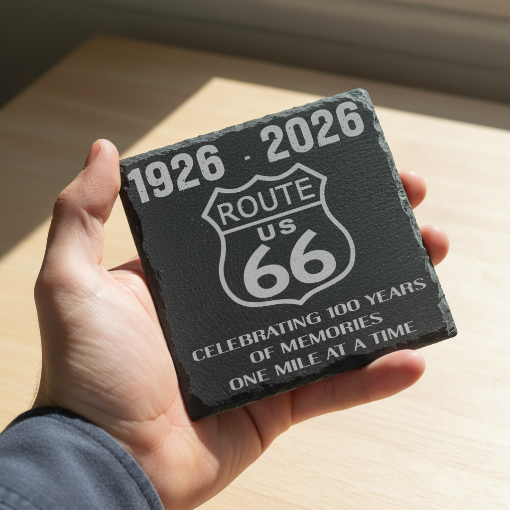 Slate Coaster In Hand