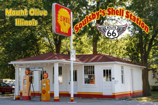 Route 66 Soulsby's shell station  route 66 magnet station route 66 collectible  #ILMG2468