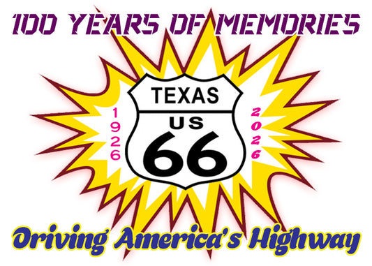 Route 66 Fridge Magnet Celebrating 100 Years of Route 66