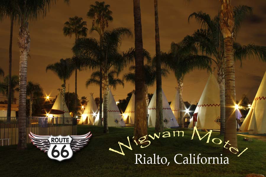Route 66 Fridge Magnet Wigwam Motel Rialto, California  #CAMG7178