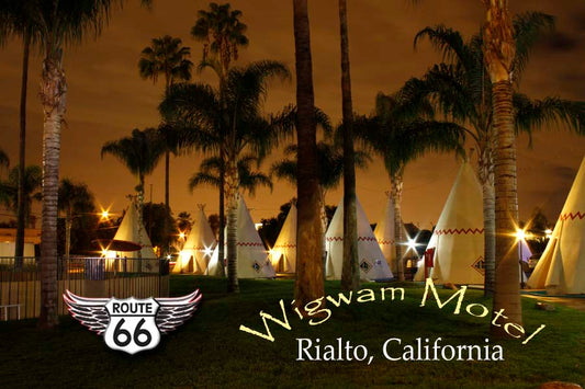 Route 66 Fridge Magnet Wigwam Motel Rialto, California  #CAMG7178