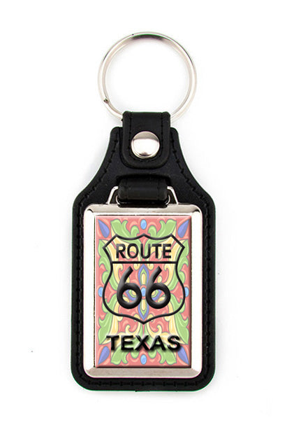 Route 66 Key Chain with colorful design-choice of state  SNPKR004