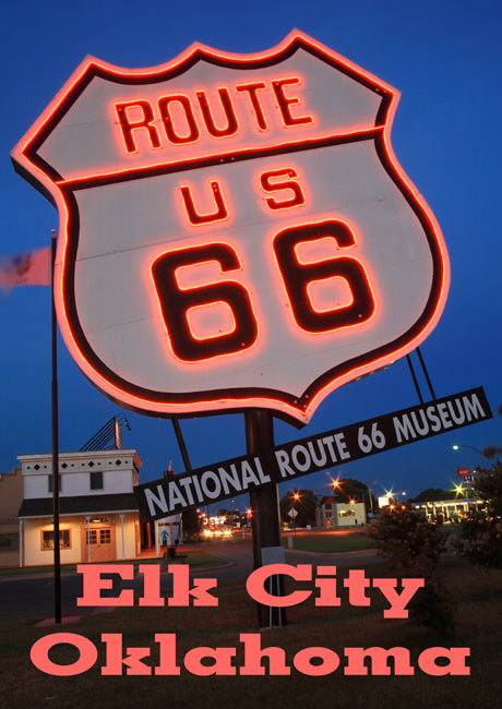 Route 66 Fridge Magnet, Travel Magnet, Route 66, Oklahoma, Route 66 Museum  #OKMG4807